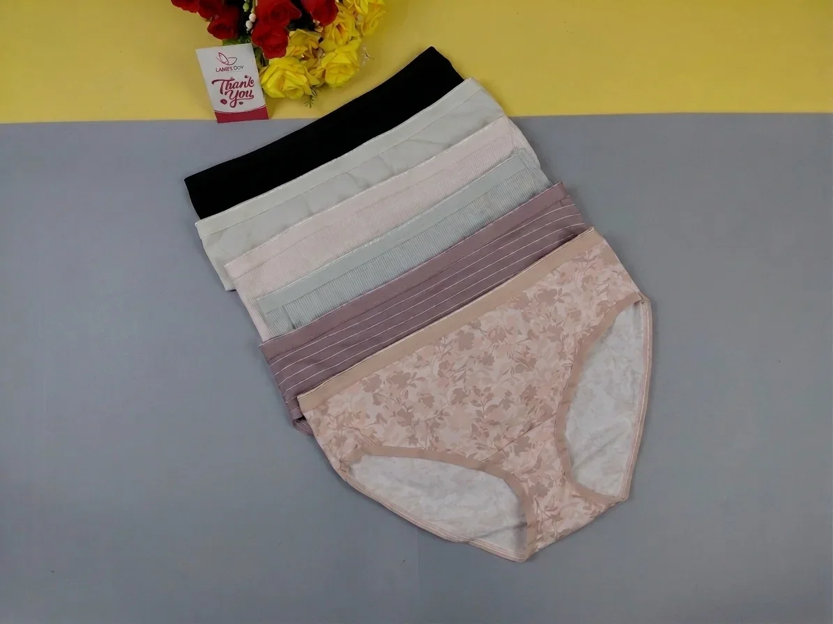 6 PCS Combo Cotton Panty (Export Quality)