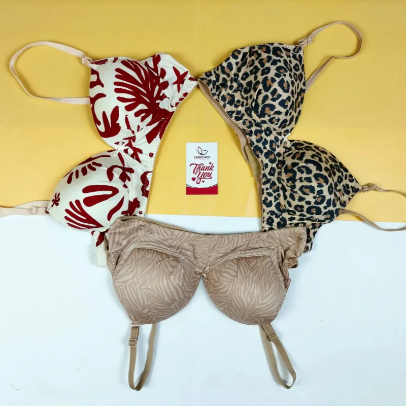 3 Pcs Print Wireless Foam Bra (Combo-B)