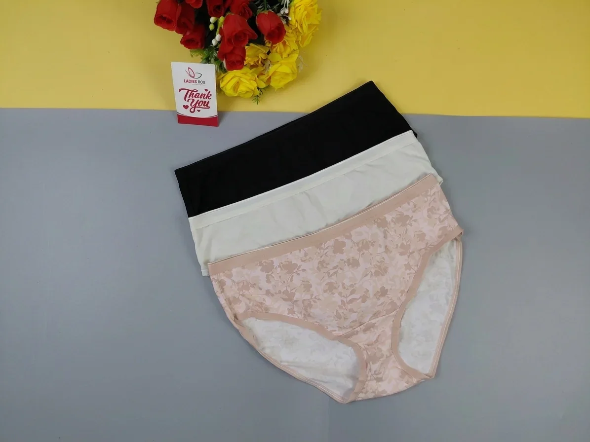 3 PCS Combo Cotton Panty (Export Quality)