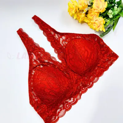Violet Lace Foam Wireless Bra