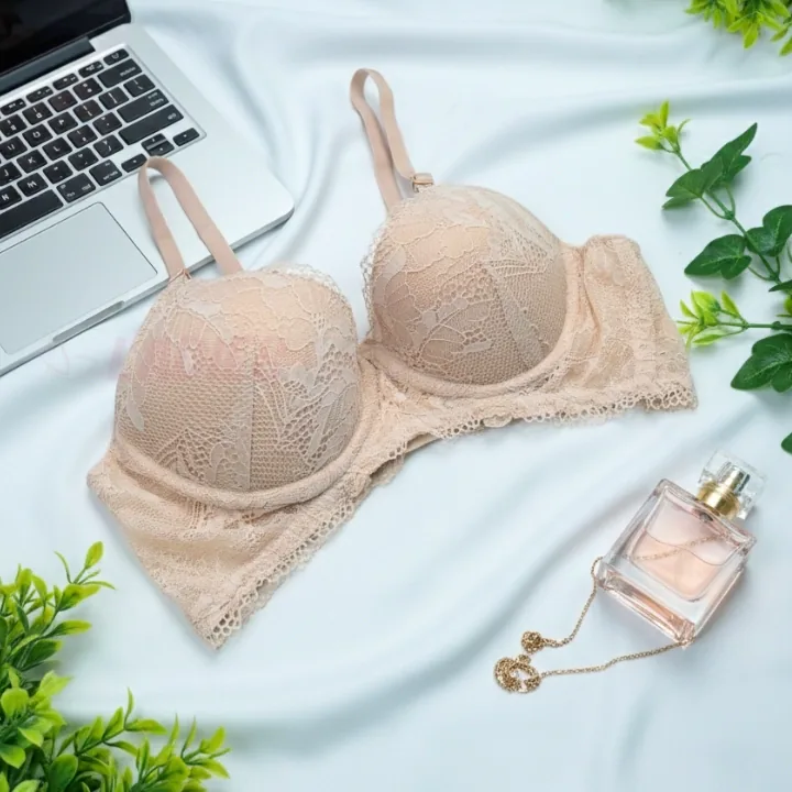 Cotton Lace Foam Wire Bra 2