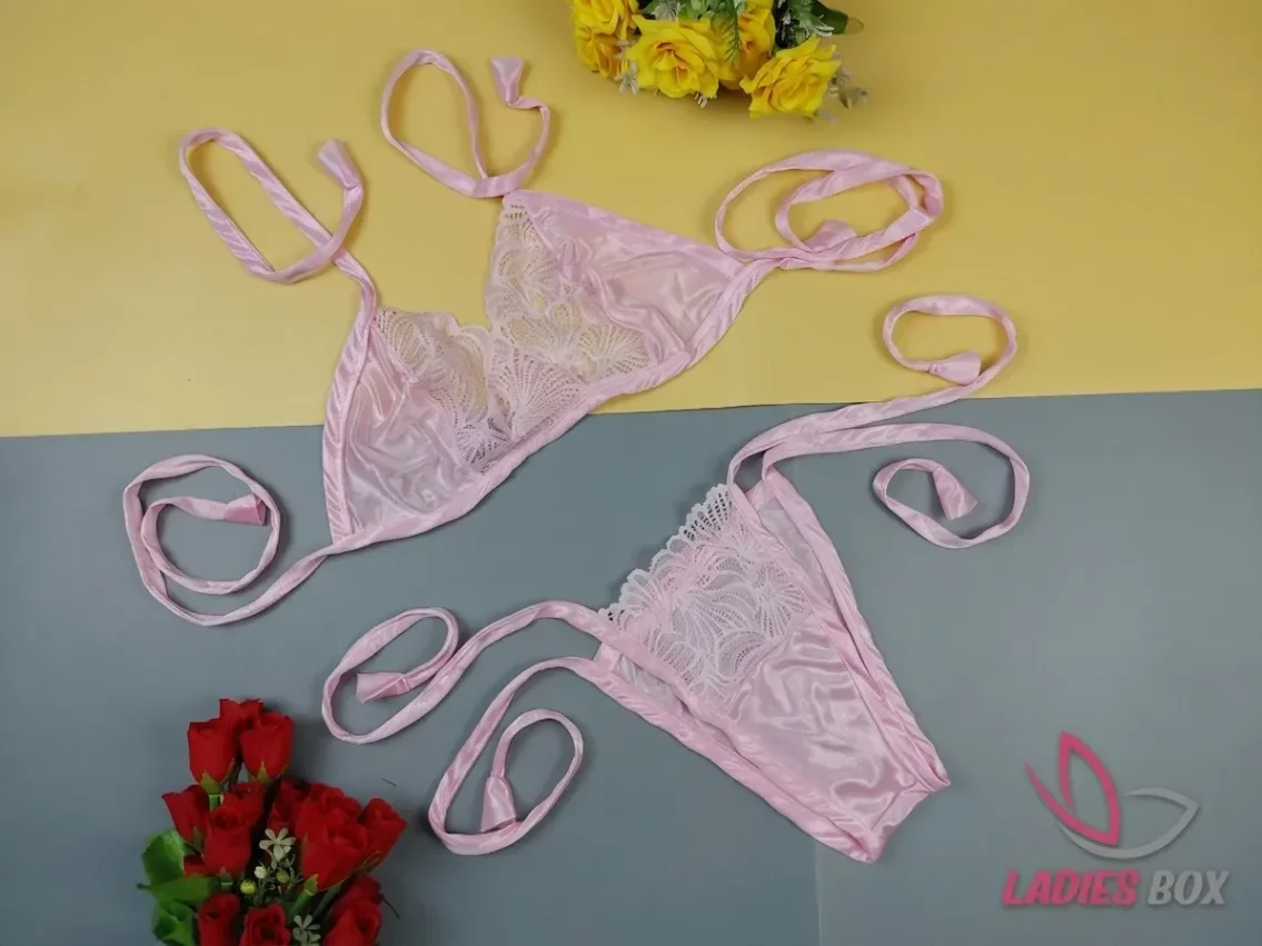 Bikini Set ( Free Size ) — Pink