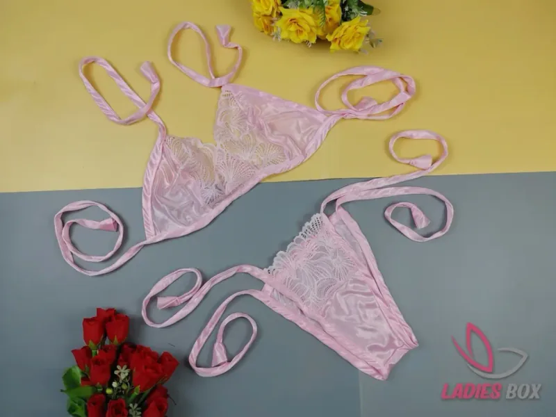 Bikini Set ( Free Size ) — Pink