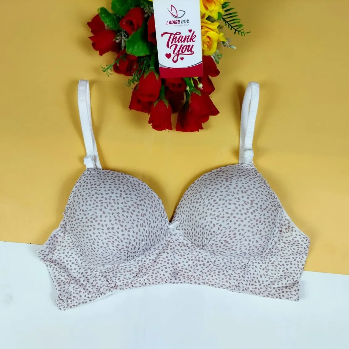 Print Wireless Foam  Bra  — Print-6