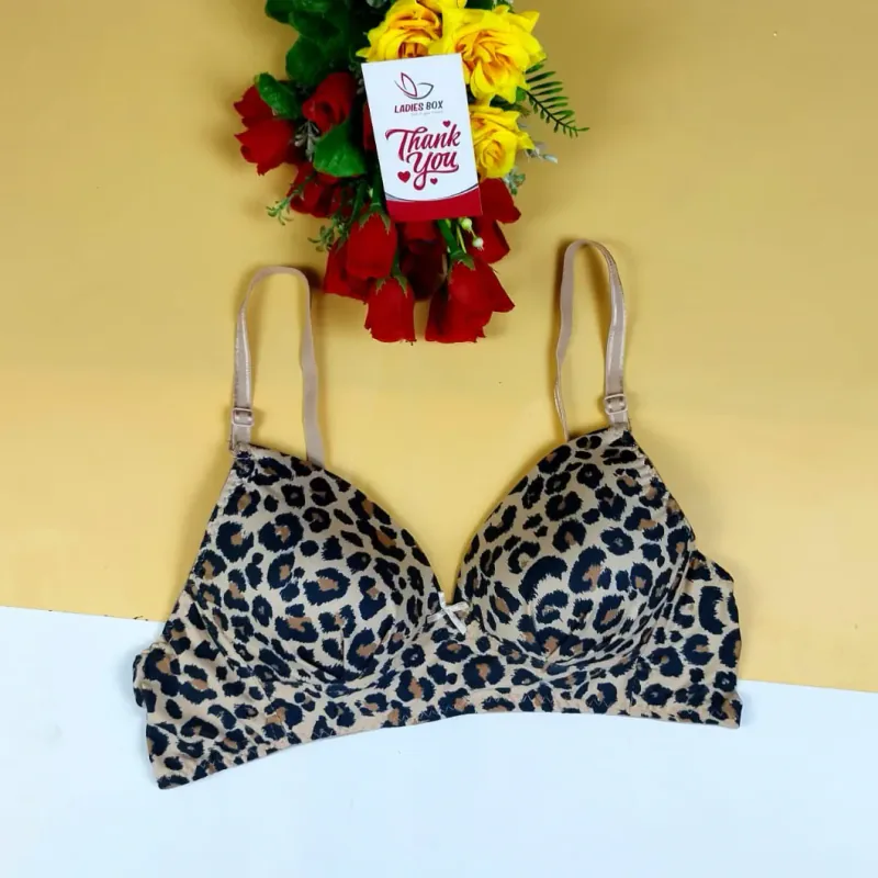 Print Wireless Foam  Bra  — Print-9