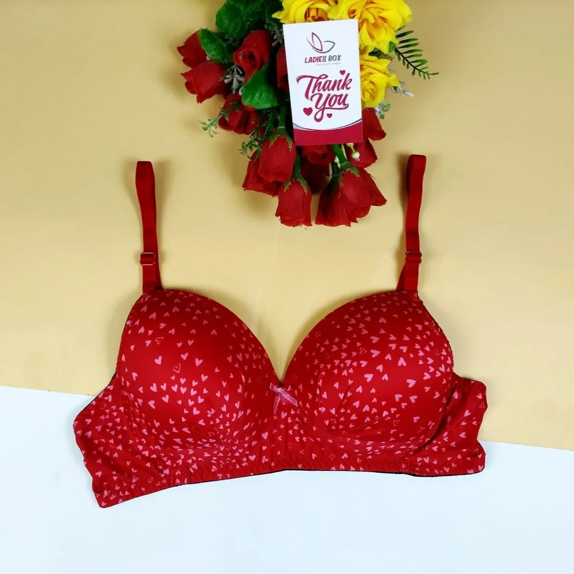 Print Wireless Foam  Bra  — Print-7