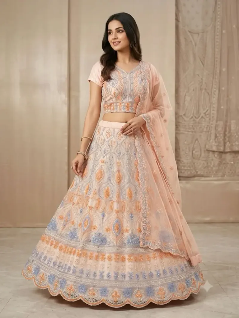 Color: Peach Pink, Body Size: 40
